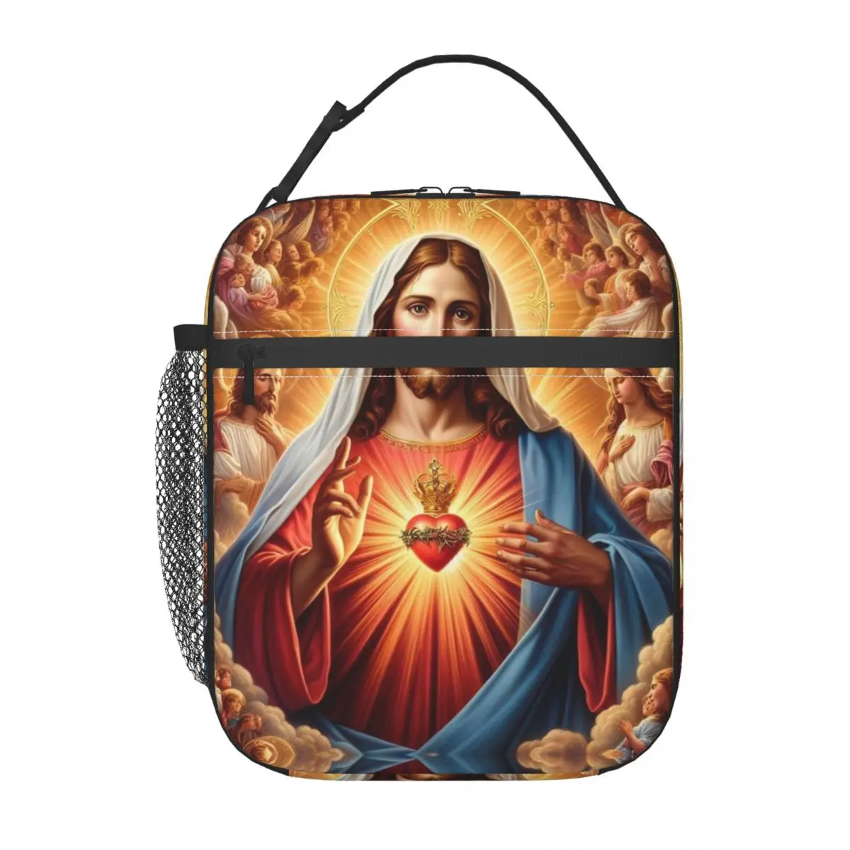 Jesus Saint Natal isolado lancheira, saco do alimento, Leakproof, refrigerador térmico, Bento Box, religião religiosa, fé bíblica