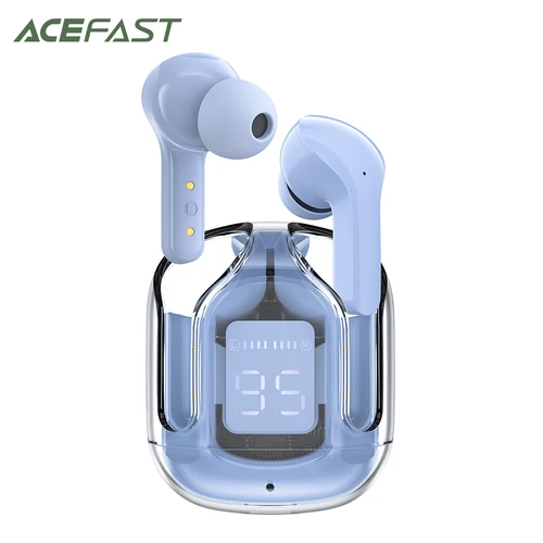 Imagen 2 del producto ACEFAST T6 TWS auriculares inalámbricos Bluetooth 5,0 auriculares deportivos para juegos auriculares con reducción de ruido con micrófono + cubierta gratis