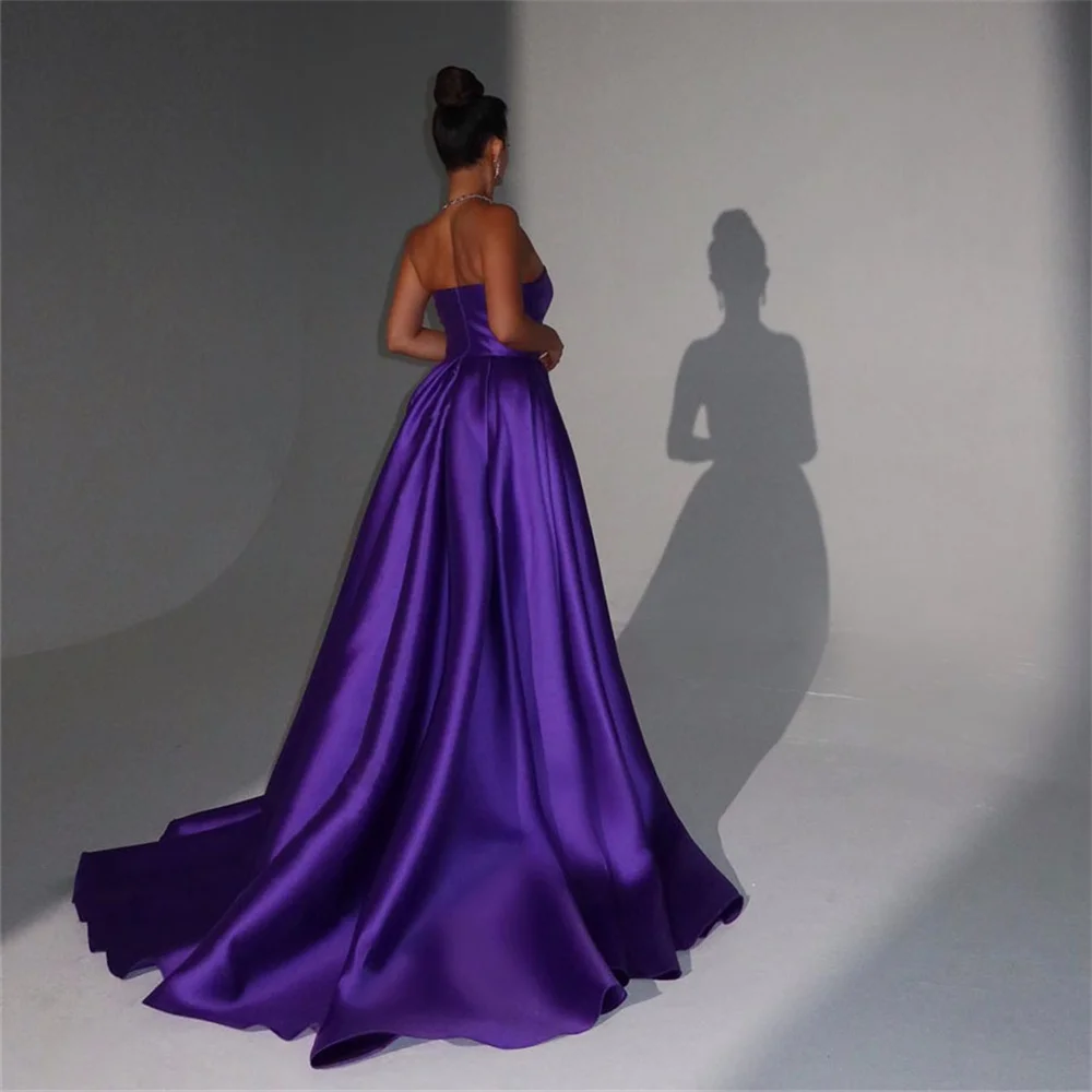 ROYET Sweetheart Classic Simple Style Sleeveless Mermaid Long Evening Dress For Woman Ankle Length Sweep Train Prom Gown New