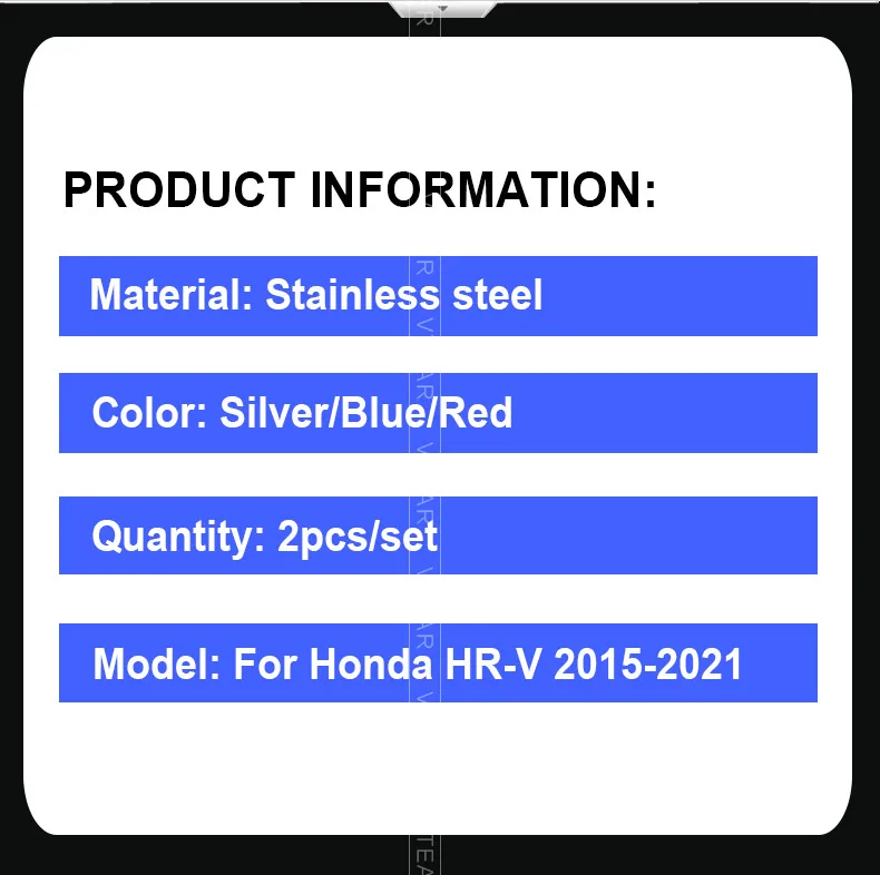 Vtear Auto Zentrale Steuerung Taste Trim Für Honda HRV HR-V 2015-2021 Parkplatz Bremse Schalter Abdeckung Innen Pailletten Aufkleber zubehör – Detail 3