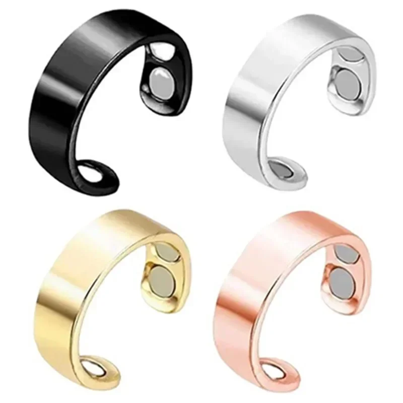 Anti-snoring Ring Magnetic Therapy Health Care Opening Ring New Fashion Blood Sugar Control Ring Anti Snoring Device Rings