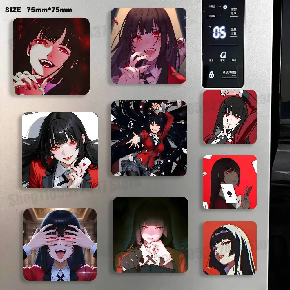 

Yumeko Anime K-Kakegurui Magnet Refrigerator Fridge Sticker for Home Decor DIY Wall Decor