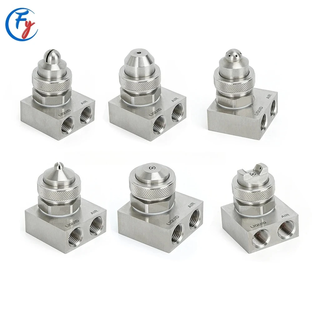 Industrial Mini Water Mist Atomizer JAC Stainless Steel Non-adjustable Pneumatic Air Atomizing Spray Nozzle Humidification