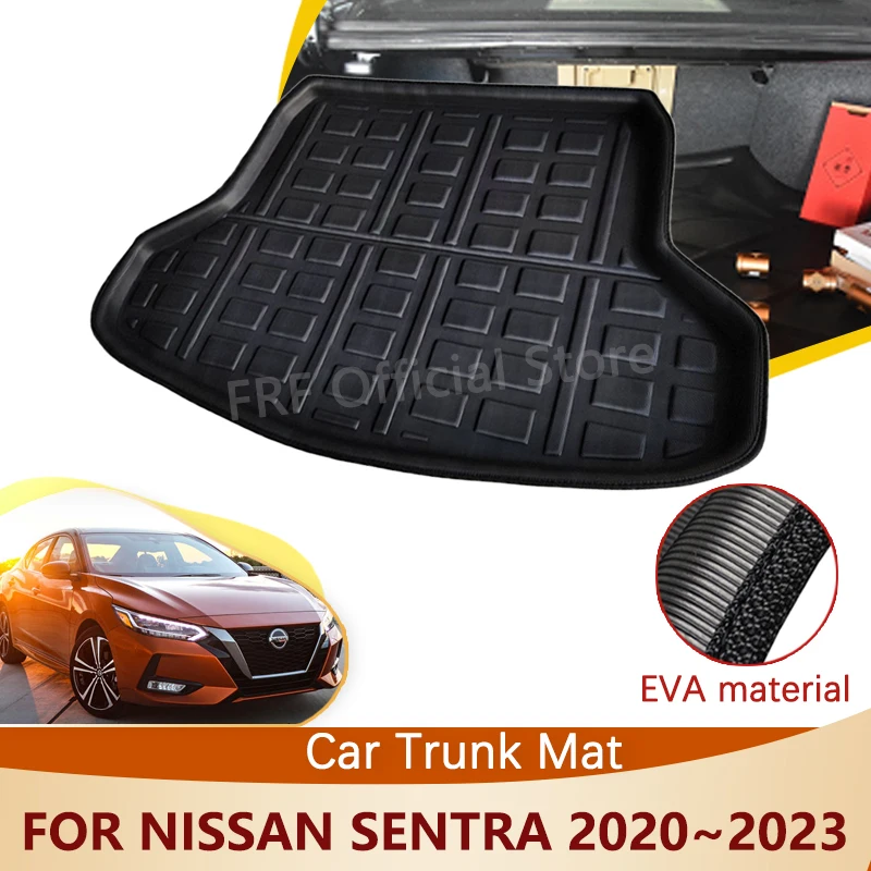 

Auto Rear Trunk Mat For Nissan Sentra Sylphy B18 2020 2021 2022 2023 Accessories Floor Tray Waterproof Liner Cargo Boot Carpet