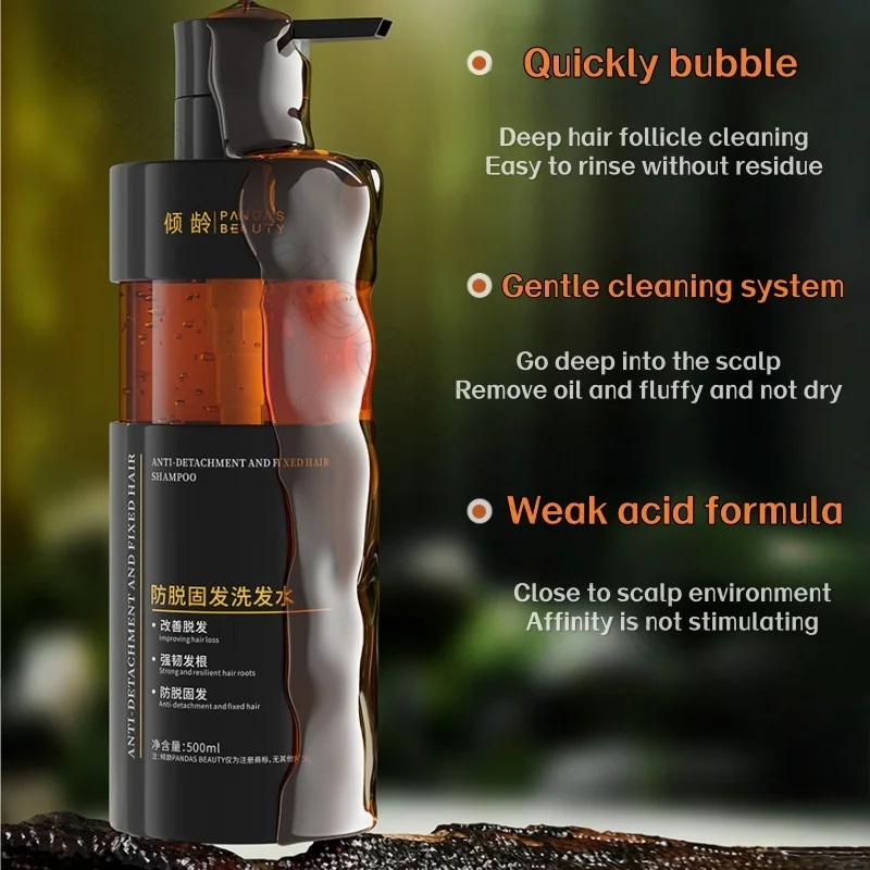 Natural Herbal Plant Extraction Oil Control Cleansing Shampoo 500ml Improve Hair Loss and Boiling Hair Shampoo