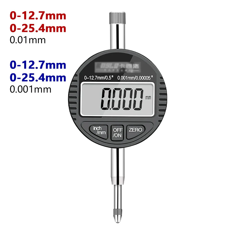 

0.001mm Dial Indicator Electronic Digital Display Dial Indicator 0.01mm 0-25.4mm High Precision Indicator 0-12.7mm