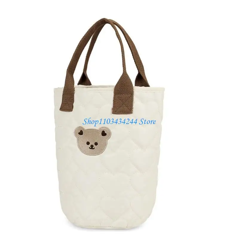 Túi tổ chức thêu gấu thú vị có nhiều ngăn bên trong, Túi đựng đồ trang điểm động Túi đựng đồ du lịch