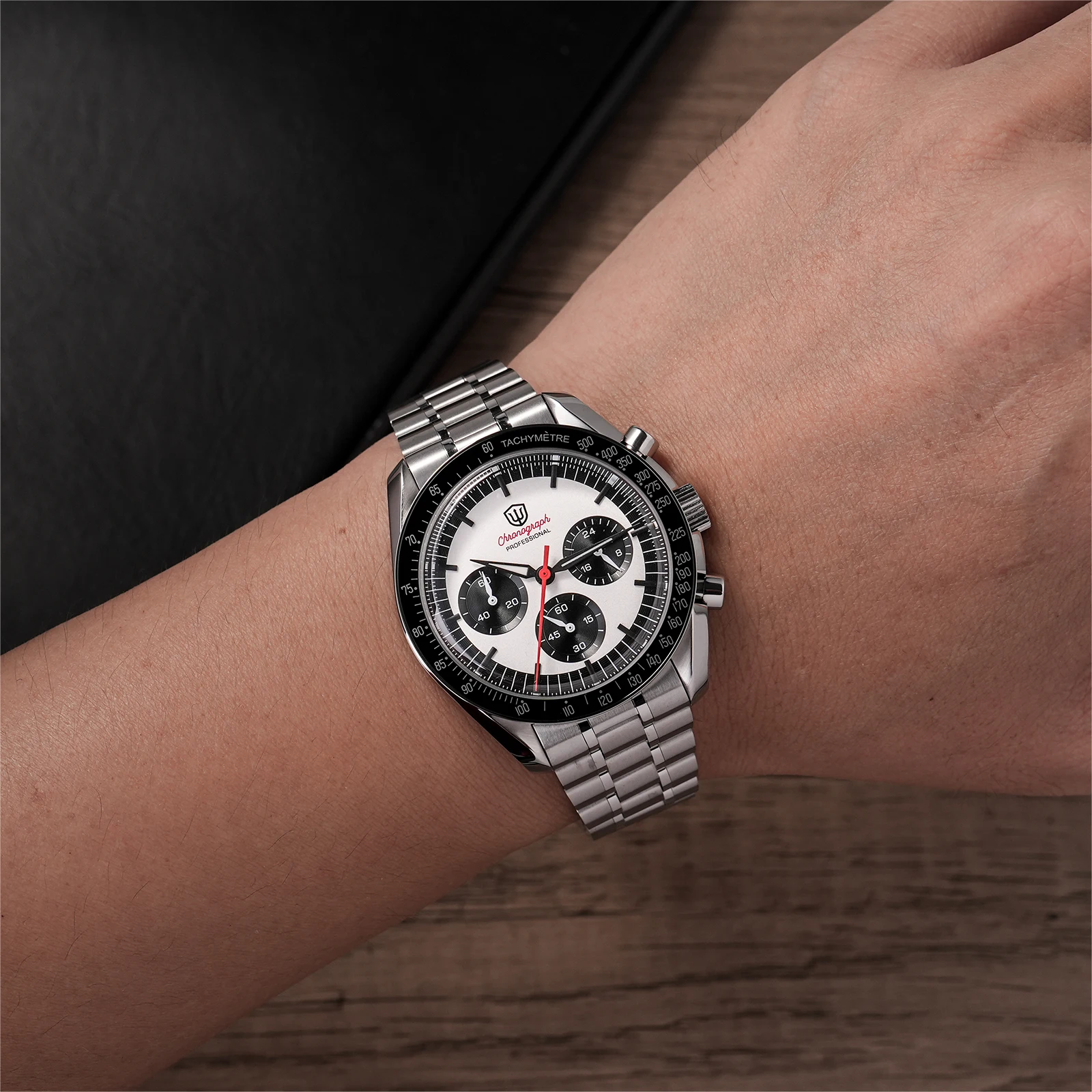 ワゴム Watchdives 39mm VK63 Chronograph Watch WD1863 Speedy – WATCHDIVES