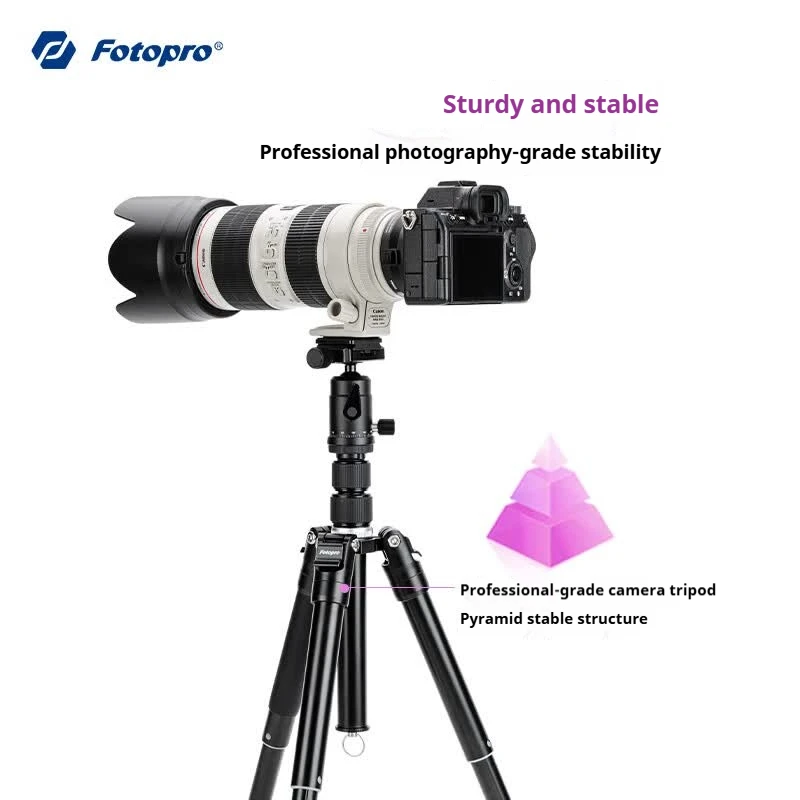 Fotopro FY-830+42QF 컴팩트하고 분리 가능한 퀵 릴리스 메커니즘을 갖춘 모노포드 – 콘서트 카메라 삼각대 및 휴대폰 마운트