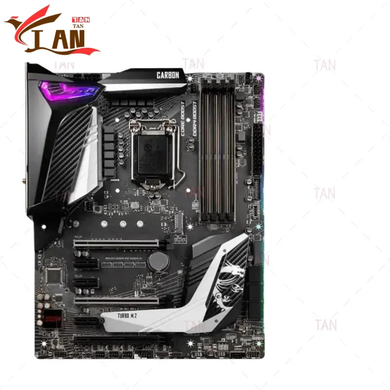 Para MSI MPG Z390 GAMING PRO placa base de carbono 128GB LGA 1151 DDR4 ATX placa base 100% probado envío rápido TAN