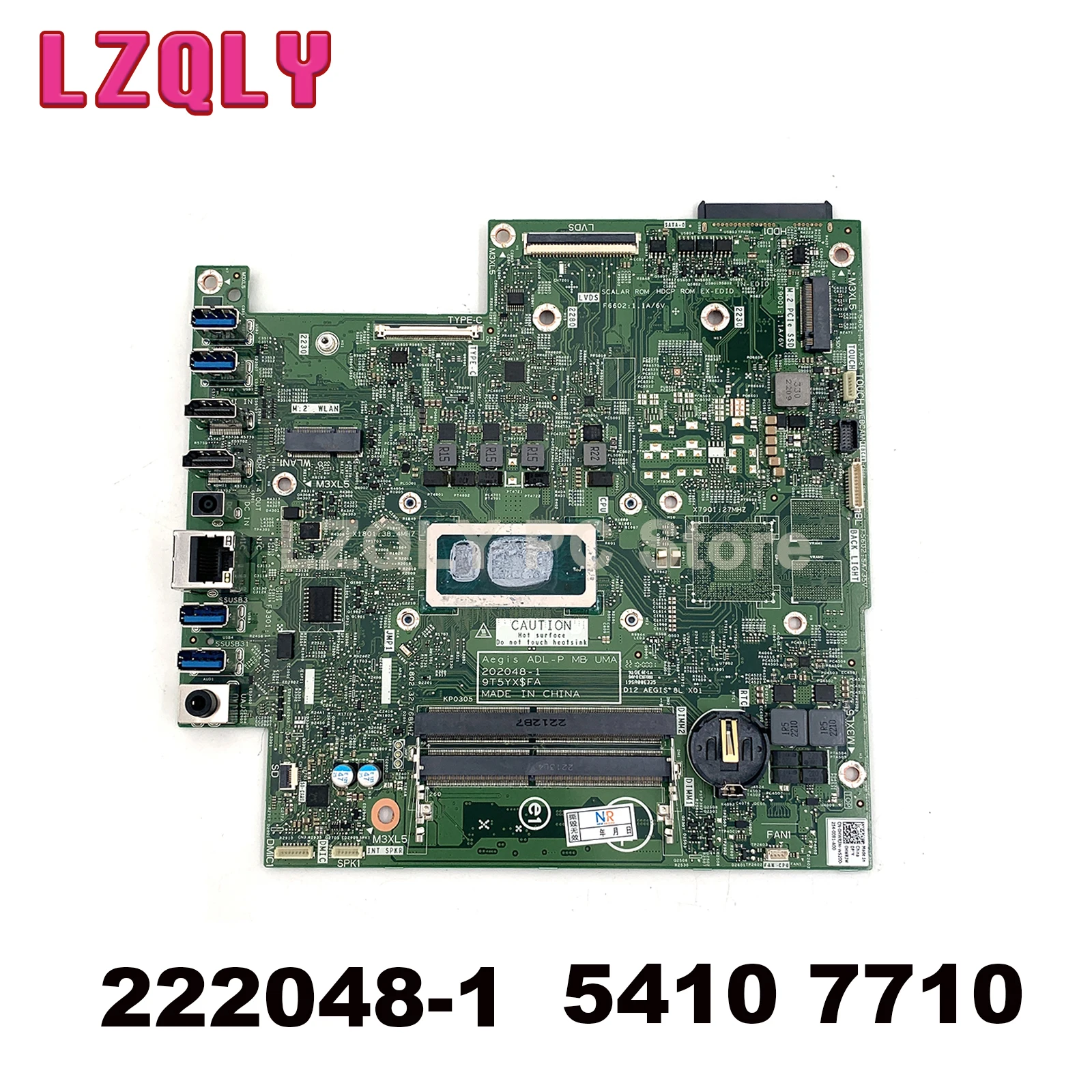 

For Dell Inspiron AIO 5410 7710 202048-1 CN-0T1PR2 0T1PR2 T1PR2 Laptop Motherboard with I5-1235U I7-1255U CPU 100% tested