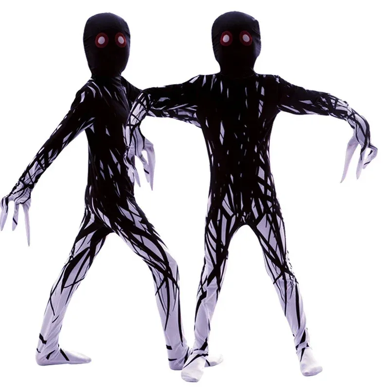 أزياء بوريم للهالوين للأطفال رعب الزومبي صبي فتاة الهيكل العظمي فستان خيالي Clipart بذلة للأطفال زي الوحش