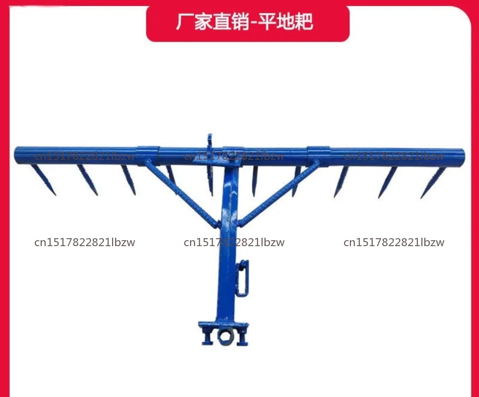 Ploughing machine accessories flat earth field rake weed removal 10 tooth nail rake paddy field dry land special view 2