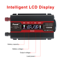 Lvyuan Inverter 12V 24V 230V 1500W 2000W 2600W 3000W EU Socket Car Solar Converter With 3.1A LCD Diaplay Dual USB 50Hz Inverter