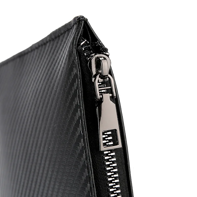 Men's Large Capacity Soft Leather Handbag New Trendy Envelope Clutch for Business Commute