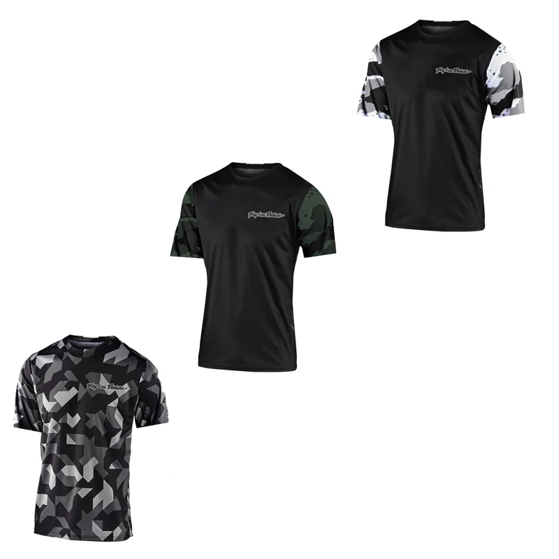 Short Sleeve Camouflage Motocross Racing Suit, Downhill Jersey, Mountain Bike Clothing, MX, Off-Road Bike, Free Shipping