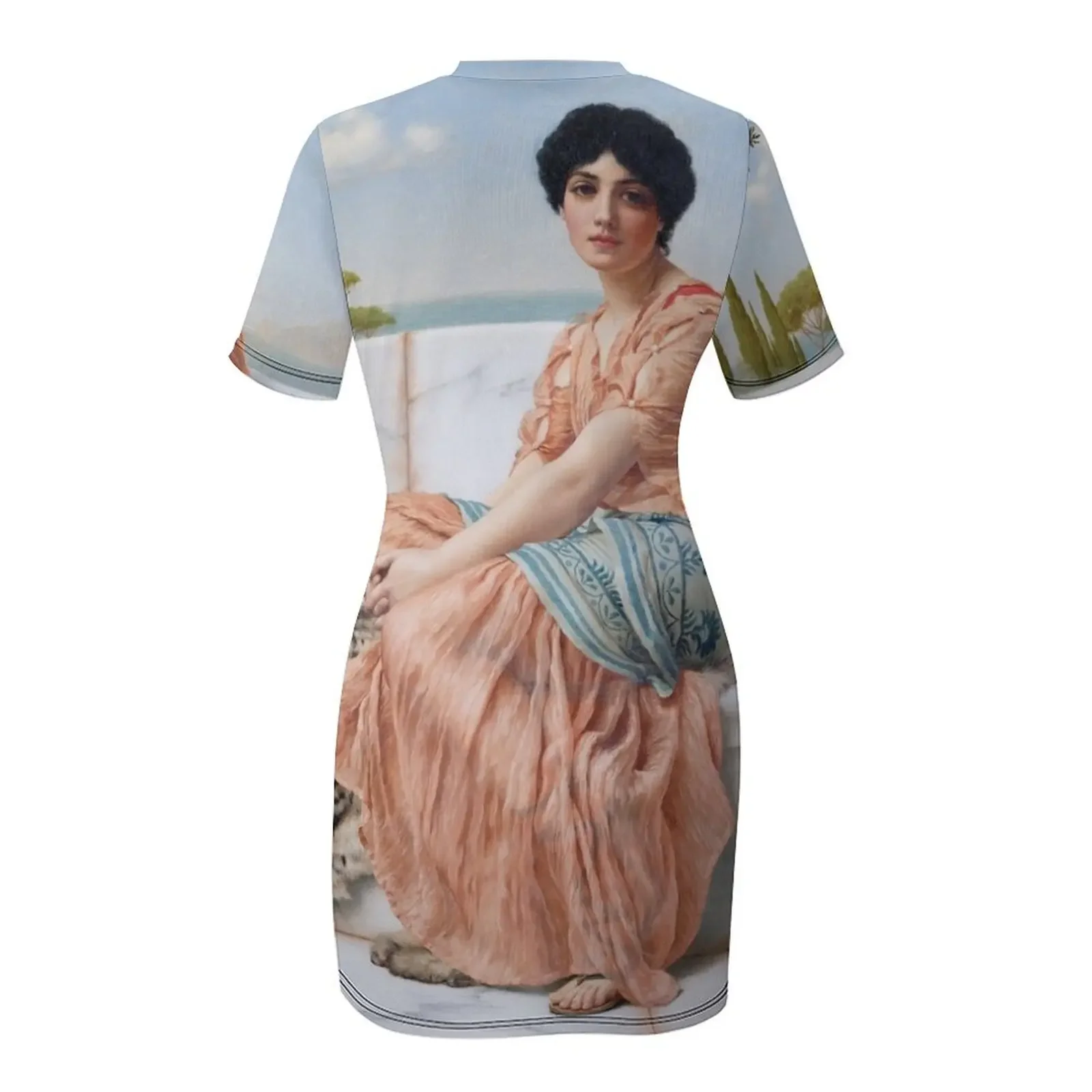 A Girl in Lesbos - In the Days of Sappho Short-Sleeved Dress Dress for girls dress summer party night view 5