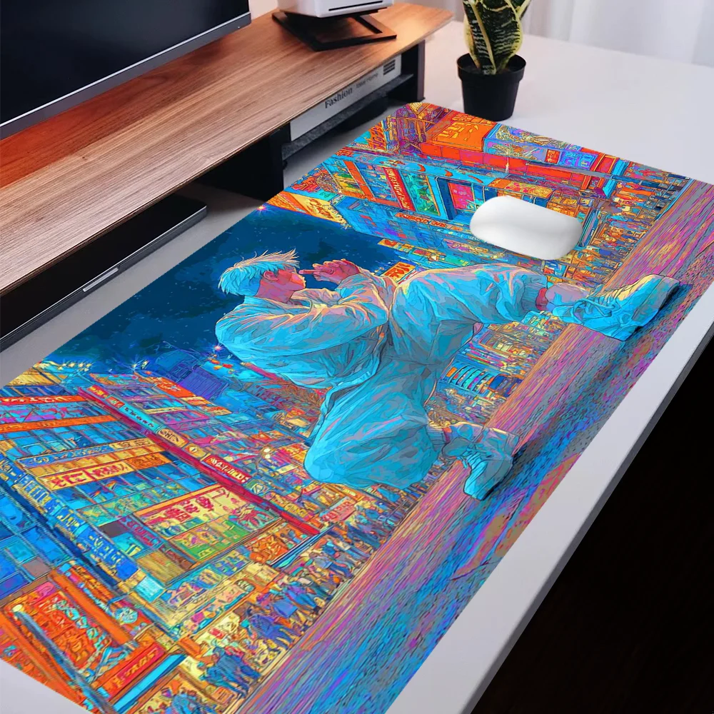 

Revengers Mouse Pad Oil Printing Design Desk Mat Rubber Base Desk Accessories Non-Slip Stitched Edge Mousepad Gift for Women Men