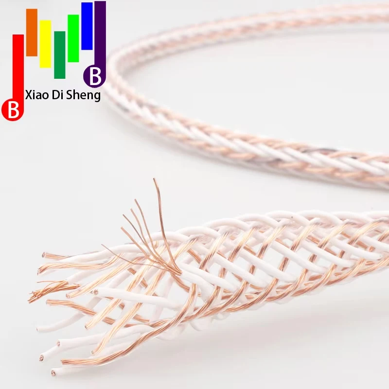 Измеритель HIFI 8TC 7N OCC акустический кабель из чистой меди Hi-End аудио провод динамика кабель громкоговорителя CD DVD AV