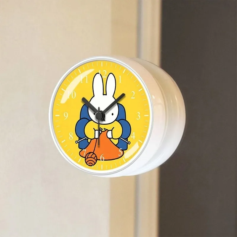 Cartoon Kawaii New Waterproof Clock Anti-fog Cute Can Be Smoked Decoration Good Quality Easy To Use on Time GoodLooks Gift Miffy