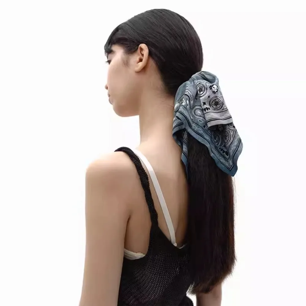 

Креативная ткань с принтом кешью, веревка для волос, темпераментный платок, винтажные резинки для волос, эластичные большие круглые волосы для путешествий