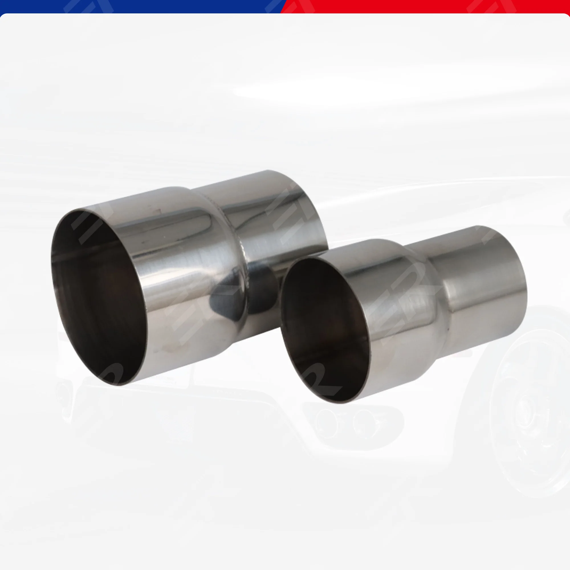 1PCS 54 to 66mm Universal Stainless Steel Straight Adapter Reducer Car Motorcycle Exhaust Muffler Pipeline Multi-purpose Welding