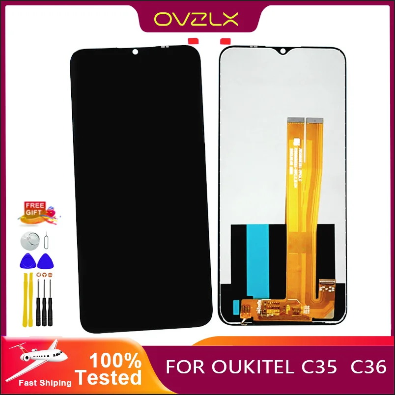 New 6.56 Inch Touch Screen + 1600*720 LCD Display Original Assembly Replacement For Oukitel C36 C35 Phone