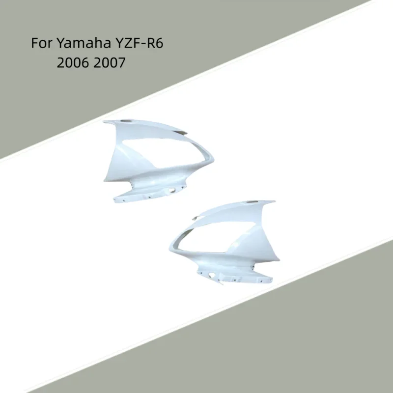 

Unpainted Head Fairing Left And Right Side Covers ABS Injection Fairing Motorcycle Accessories For Yamaha YZF-R6 2006 2007.