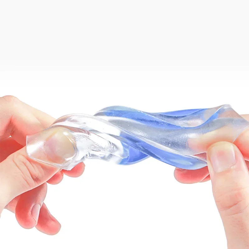 2 個のシリコーンヒールパッド足底筋膜炎男拍車シリコーンゲルカップ痛みかかとの靴足シリコーンフットパッド