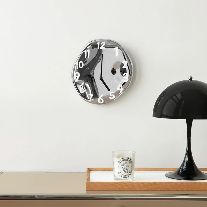 Creative Ceramic Electroplating Art Wall Clocks High-end Sense Clock Living Room Home Creative Clocks Reloj De Pared Grande