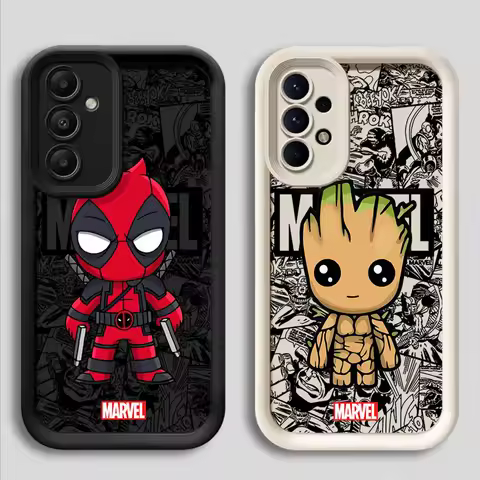 Marvel Groot Deadpool Phone Case for Samsung Galaxy A13 A14 A16 A32 A33 A34 A22 A23 A24 A12 4G 5G Soft Silicone Cover
