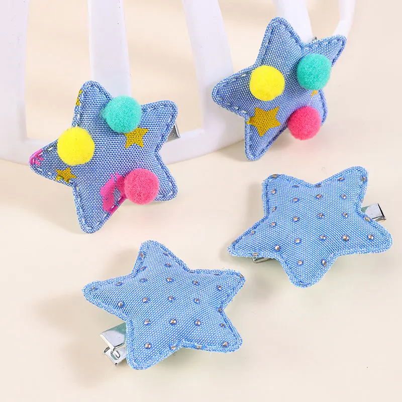 4 Stuks Schattige Ster Haar Clips Kids Kawaii Konijn Haarspelden Mooie Haarspeld Haarspeldjes Cartoon Hoofddeksels Baby Nieuwe Haaraccessoires