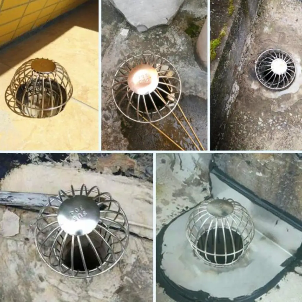 

Gutters Downspout Guard Screen Strainer Stainless Steel Leaf Filter for Home Roof Drain Cleaning