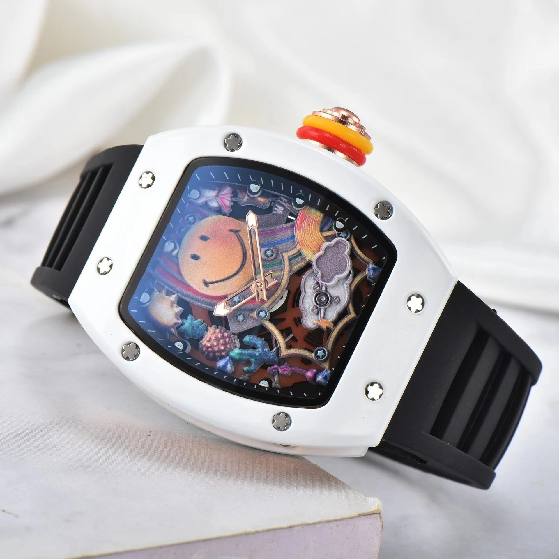 العلامة التجارية الفاخرة للرجال كوارتز ساعة عالية الجودة موضة كرونوغراف الأعمال عادية قسط ساعة مصمم نمط ساعة اليد