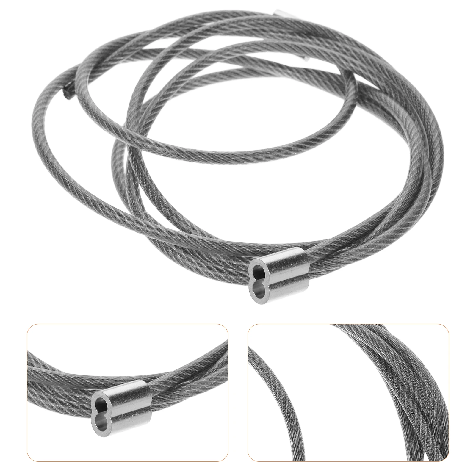 

2pcs Basketball Net Stringing Rope Replacement Hoop Frame Fixing Steel Cable Use Versatile Netting Strong