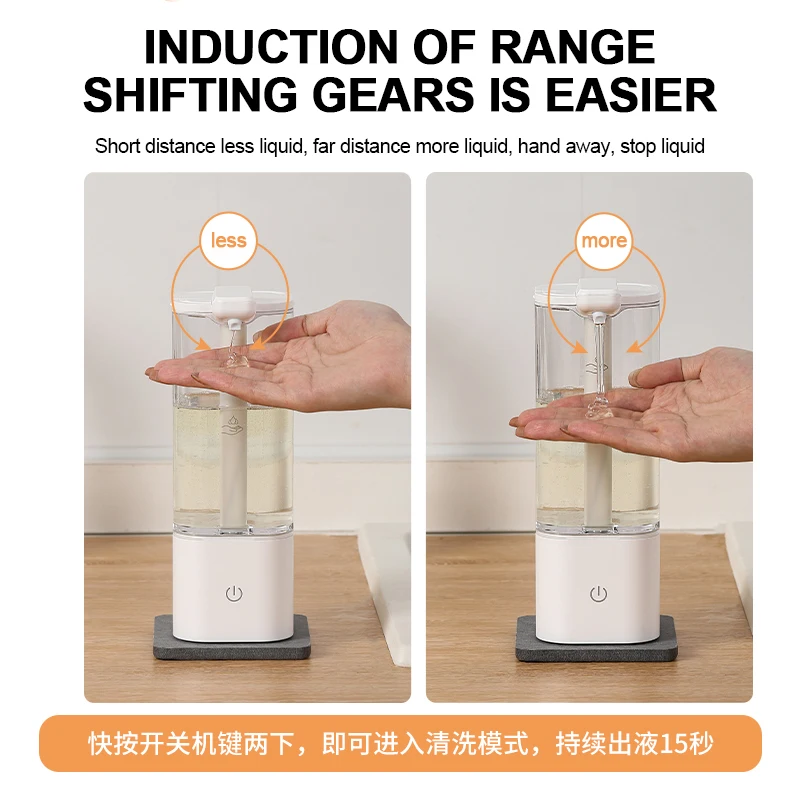 550ml Electric Liquid Soap Dispenser Automatic Distance Induction Charging/Battery Hand Sanitizer Dispenser for Disinfection Gel