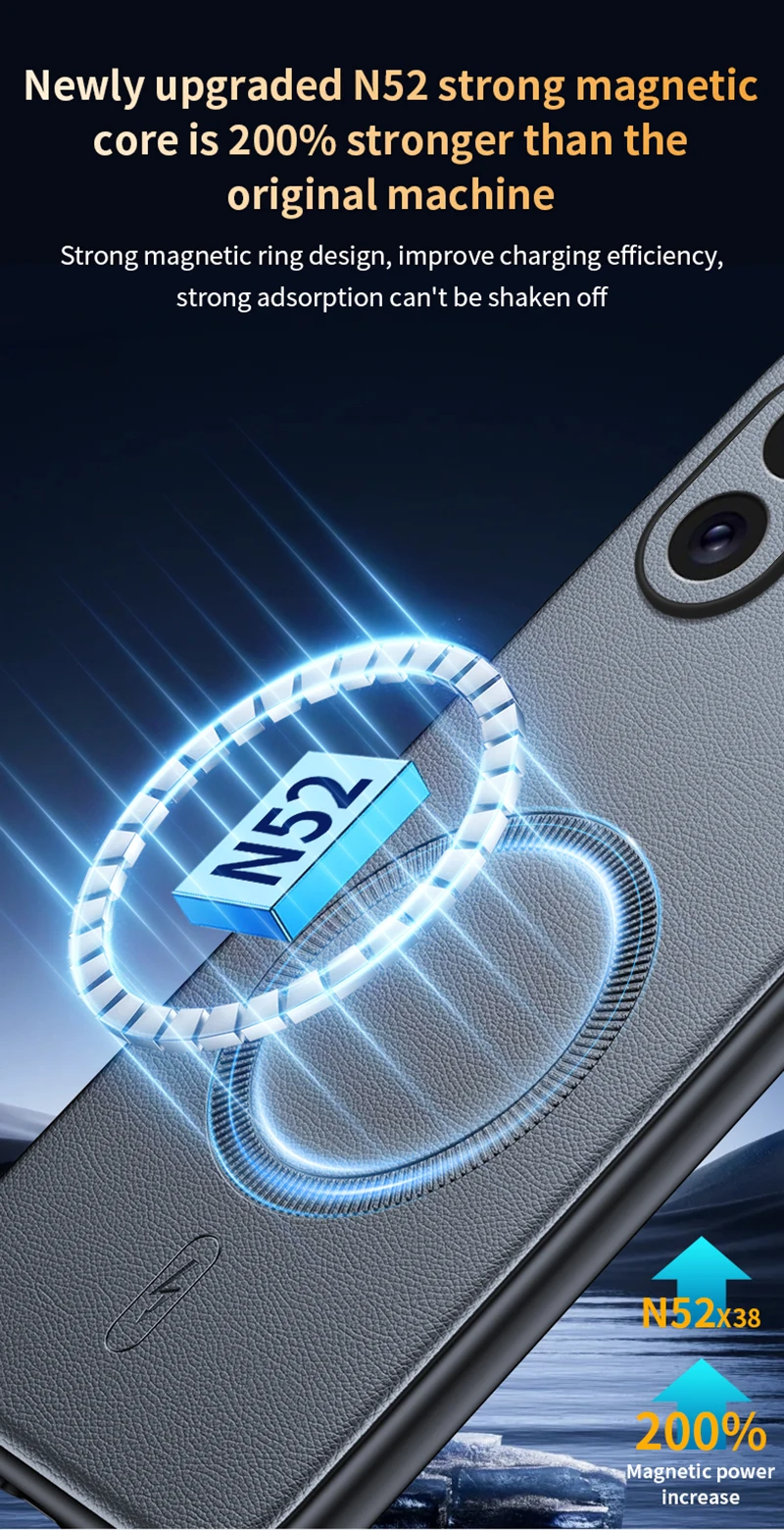 Für iPhone 17 Hülle Magnetische Leder-Schutzhülle Für iPhone 17 Anti-Fingerabdruck Rutschfest PC+TPU – Detail 9