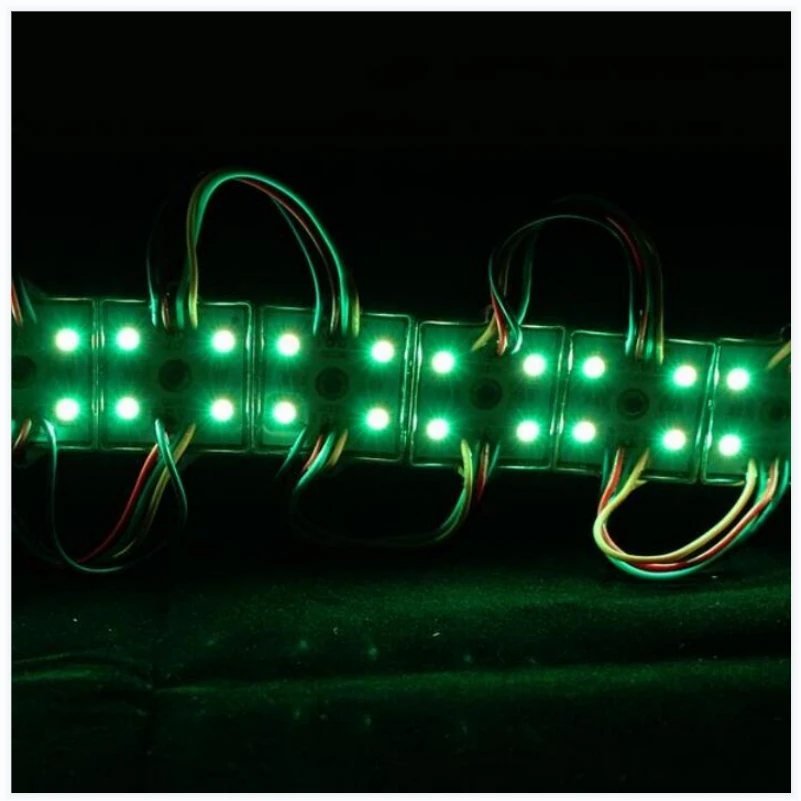 free shipping SMD 5050 RGB 4 LED pixel Module 12V Waterproof IP68 Light Lamp 1W High Brightness