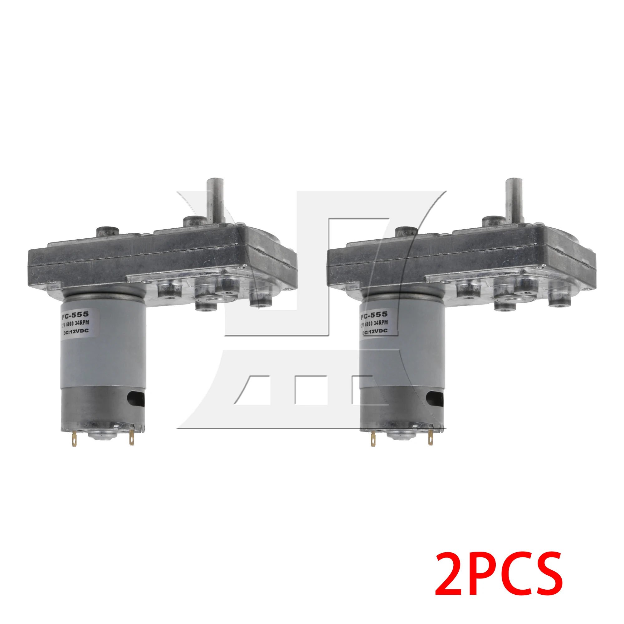 

2 шт. квадратные моторы с D-образным валом 8 мм, высокомоментные, для штор с дистанционным управлением, 34 об/мин, 12 В, серебристые