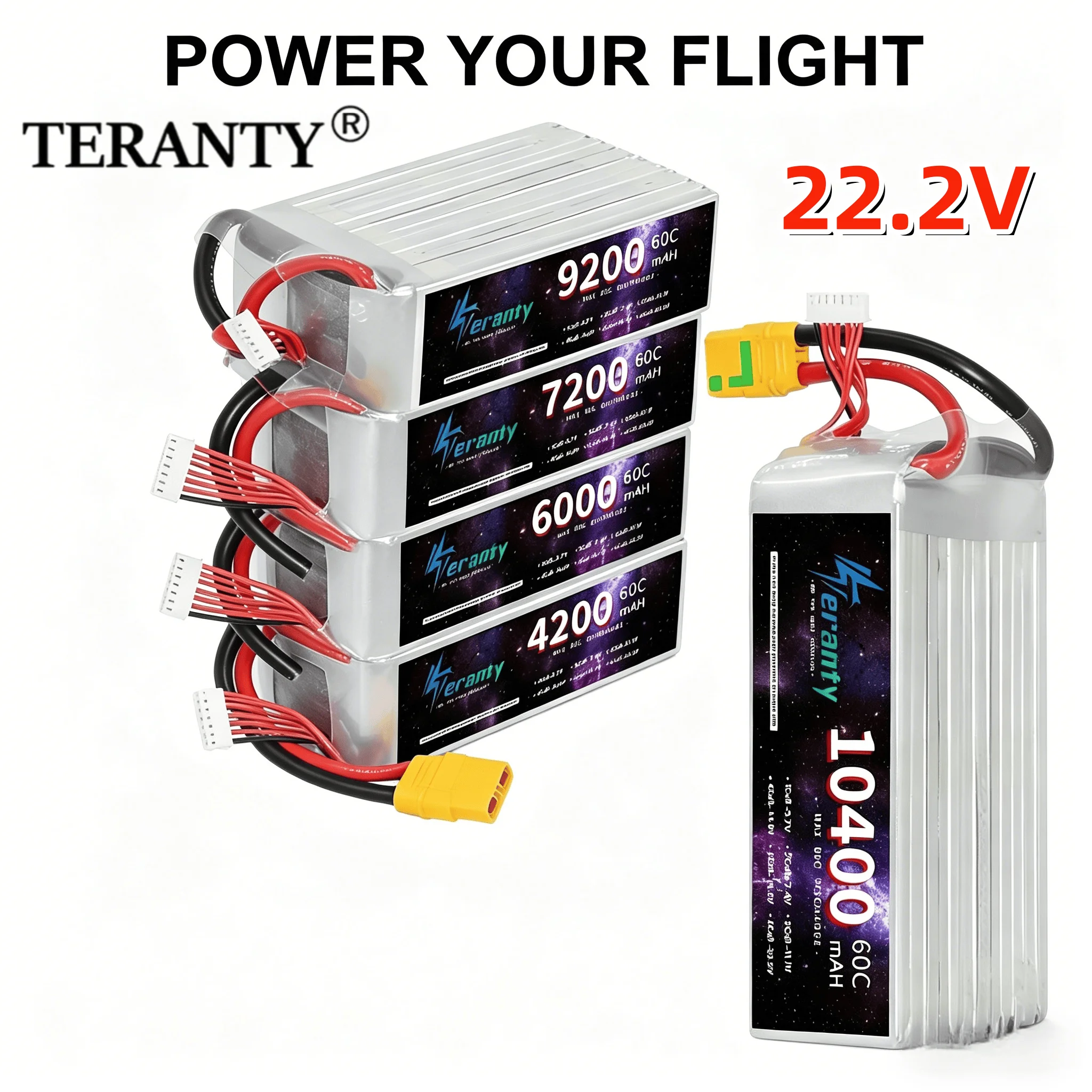 

22.2V 6S LIPO Battery RC Lipo 1500mah 2200mah 2700mah 3000mah 4200mah 6000mah 6500mah 9800mah 10400mAh For Drone RC Racing Car