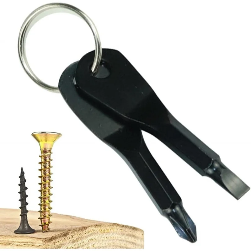 Not in stock. out of stoock..Keychain Screwdriver Set, 2-In-1 Screwdriver Set With Flathead And Phillips Bit, Practical Multi To