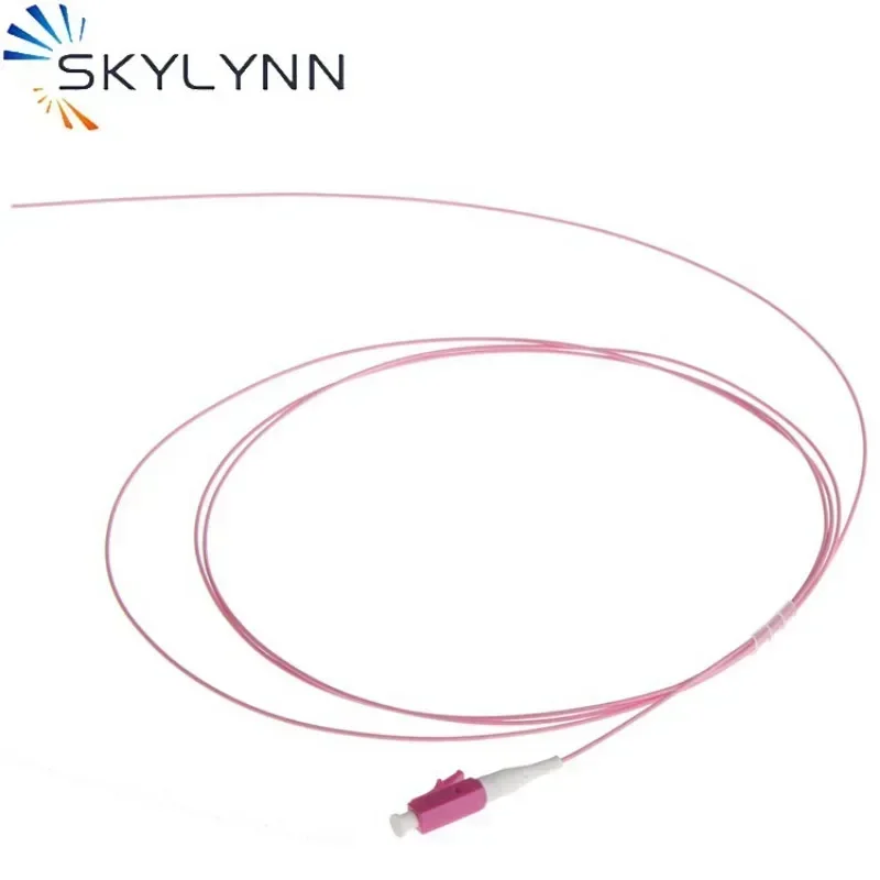 50PCS LC Pigtail 1.5M Single Mode G657A2 Multi Mode OM2/OM3/OM4/OM5 0.9mm LSZH Jacket Fiber Optic Pigtail Customizable