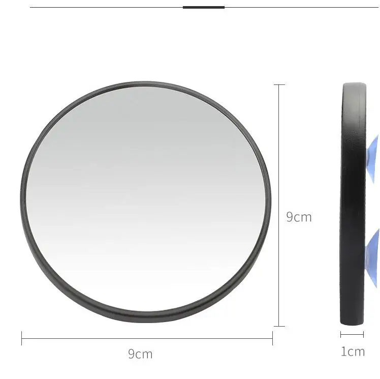 Miroir de maquillage grossissant 10x avec deux ventouses, grossissement de bain, miroirs ronds encadrés, outils de maquillage, grossissement
