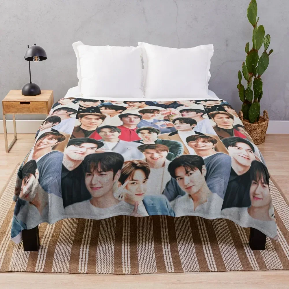 

Lee Min-ho collage Throw Blanket Sofa Throw Polar bed plaid For Sofa Thin Blankets