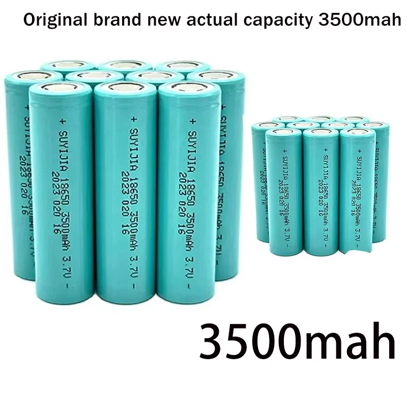 Original 18650 Power Battery 3.7V 3500mAh Lithium Rechargeable Batteries Flashlight Walkie-talkie Toy Power Tools Backup Battery