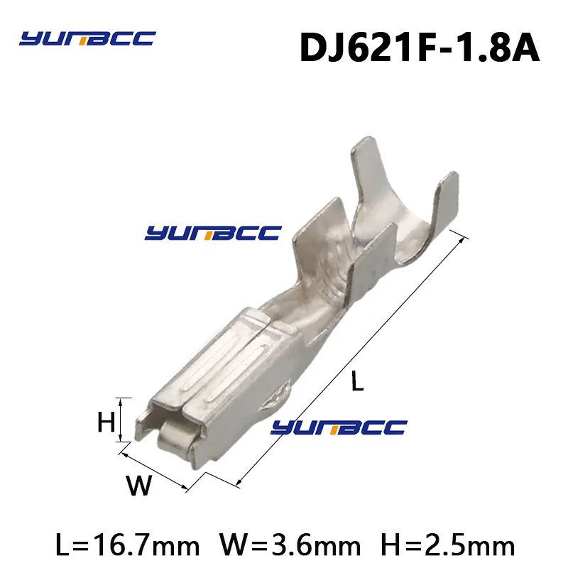 

25/50 Pcs DJ621F-1.8A Brass pre-tin plated Crimp Terminals Splice Pins For TE Tyco Econoseal III Denso male female Connectors