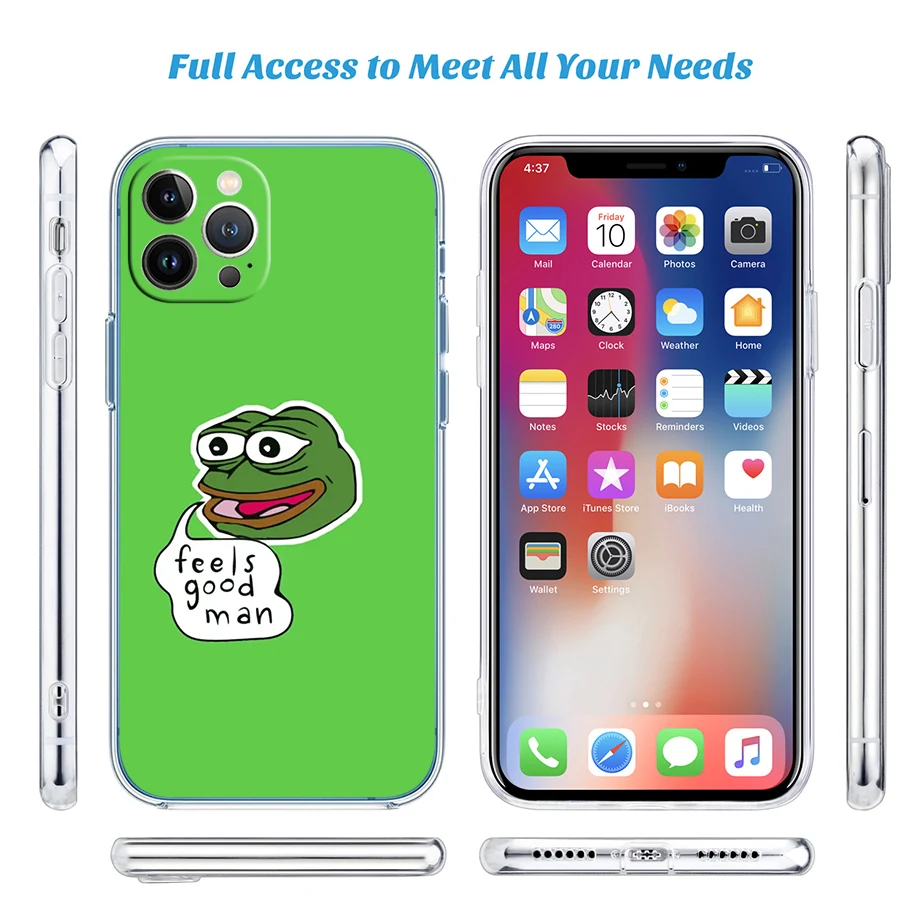 UT16 Frogs CartoonP-Pepes Phone Case for Motorola Moto G40 G04 G05 One Ace Action  Fusion + Plus Hyper Macro Vision Zoom view 6
