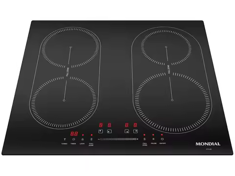 Cooktop 4 Bocas Indução Mondial Touch Preto Acendimento Automático CTI-03 - 220V
