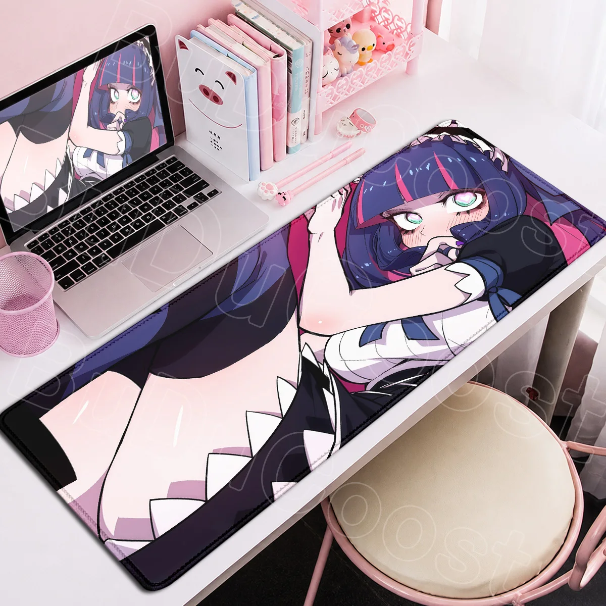 

Panty Stocking with Garterbelt XXL Mousepad Anime Gamer Carpet PC Gaming Accessories 400x900mm Large Laptop Keyboard Desktop Mat