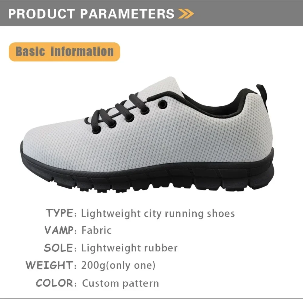 Women's Spring Flats Poodle Printing Mesh Shoes Ladies Comfortable Sneakers For Females Lace-up Flat Shoes Footwear